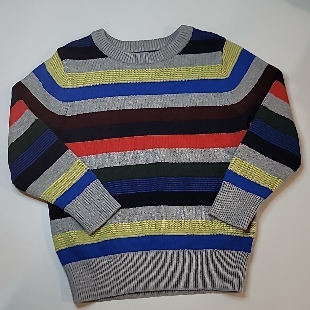 Gap Knit Striped Sweater Colourful crewneck sweater